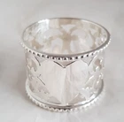 Antique sterling silver napkin ring. Birmingham 1906 . By Charles Horner