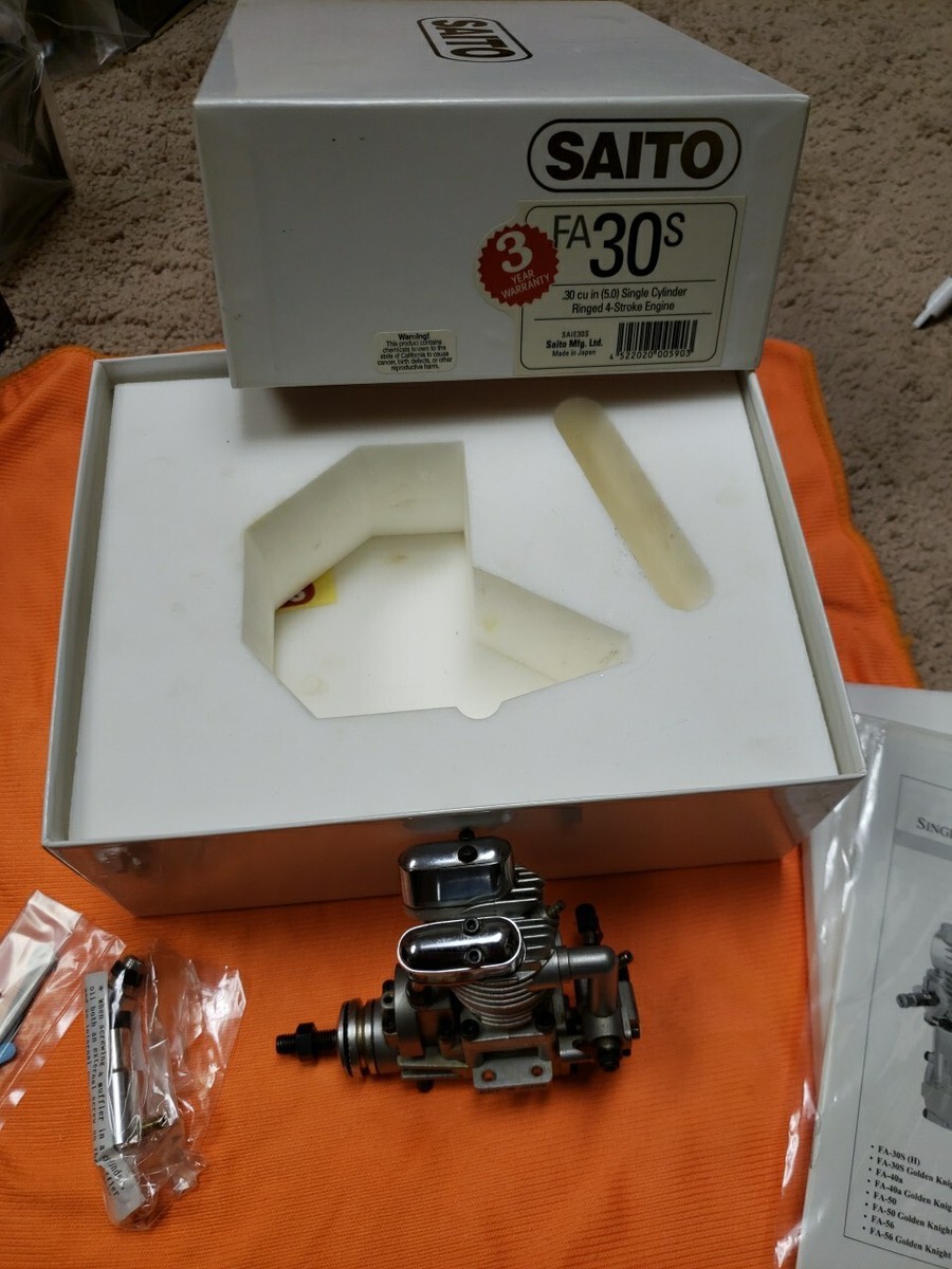 Saito Engine - Saito FA-30 S - FA 30S 4C MOTOR | eBay Saito Engine - Saito FA-30 S - FA 30S 4C MOTOR | eBay