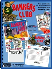 BANKERS CLUB Single game, pull tabs