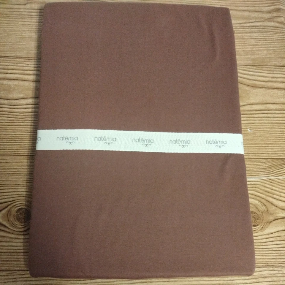 Organic Natemia Fitted Twin Cinnamon Colored Jersey Cotton 39x75