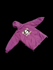 Vintage Anaheim Mighty Ducks Apex One Hooded Jacket Mens Large Hockey Purple
