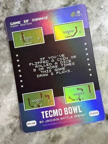 2026 Bo Jackson Battle Arena Tecmo Bowl Game Of Chance Bonus Play BPL8 Foil
