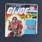 Vintage G.I. JOE 1985 Crimson Guard Action Figure Cardback File Card