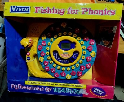Vtg NEW 1999 Vtech Fishing For Phonics Kid Word Vocabulary Language Learning Toy