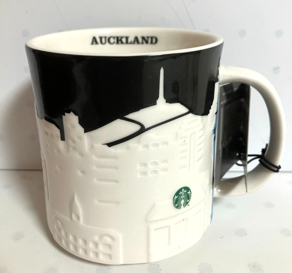 Auckland New zealand Starbucks 16oz 473ml Mug Relief 3D Collector