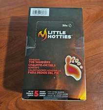 30 Pair Little Hotties Adhesive Toe Foot Warmer Pure Heat Air Activated exp 2028