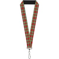 "Buckle-Down Lanyard-1.0\"-Tartan Plaid Red/Green 22\" X 1\" Multicolor (Us Import)"