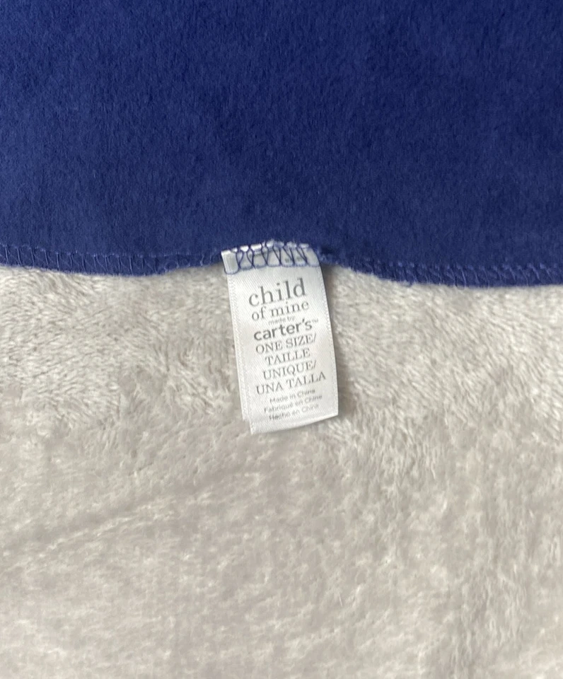 Carters Child Of Mine темно-синяя фланелевая нашивка для приема ребенка щенка грузовика - Изображение 2 из 3