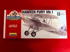 Lindberg Hawker Fury Mk I 1:48 Plastic Kit 72562 Sealed Parts 1993