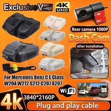 For Mercedes Benz C E Class W204 W212 S212 C207 A207 4K Wifi DVR Dash Cam Camera