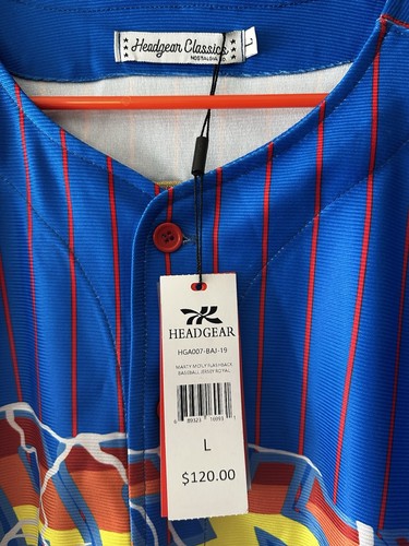 Headgear Classics Jersey Back To The Future Michael J Fox Marty McFly Mens L NWT - Picture 2 of 5