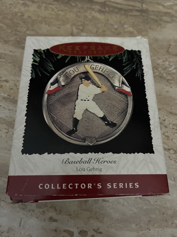 NIB Hallmark Keepsake Ornament Lou Gehrig Collectors Edition!