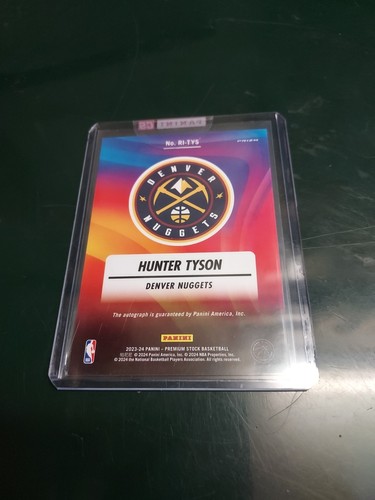 2023 Panini Premium Stock Hunter Tyson Denver Nuggets SP Rookie Ice Prizm Card - Picture 4 of 5
