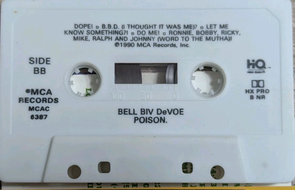 Bell Biv Devoe - Poison - Cassette Tape 1990 MCA MCAC 6387 - Image 3 of 4