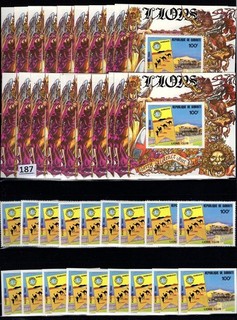 /// 9X DJIBOUTI 1980 MNH PERF IMPERF LOCOMOTIVES CAMELS