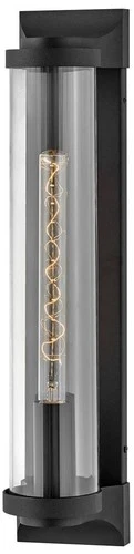Hinkley Pearson 22" High Textured Black Outdoor Wall Light - Picture 2 of 3
