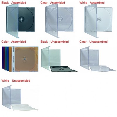 STANDARD CD Jewel Case with Tray 10.4mm Lot