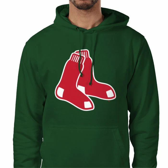 Boston Red Sox Socks Mlb Baseball Hoodie Green 🇬🇧 XS To 3XL