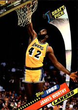 1992-93 Topps Archives #2 James Worthy BAD CORNER Los Angeles Lakers HOF