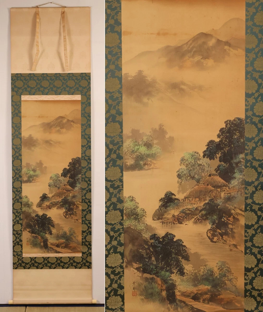 25+ Silk & Fabric Vintage Original Antique Japanese Paintings