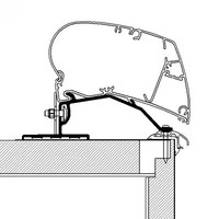 Thule Omnistor 9200/6300 Caravan Roof Adapter, 375Cm