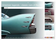 American legends - classic cars of the 50s and 60s (Monthly Wall Calendar 2026 1