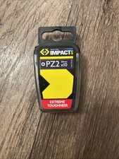 Image of CK T4560 PZ2LD10 Blue Steel Screwdriver Bits Pozi PZ2 x 50mm Pack of 10 Bits (P)