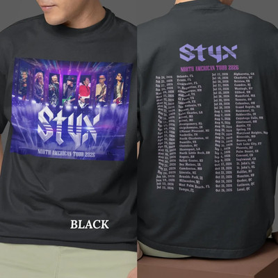 STYX, STYX 2026 Tour Unisex Double Sided T-shirt FAST SHIP