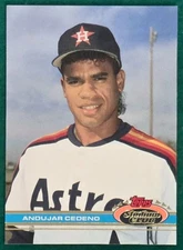 Andujar Cedeno - 1991 Topps Stadium Club #476 - Houston Astros Baseball Card