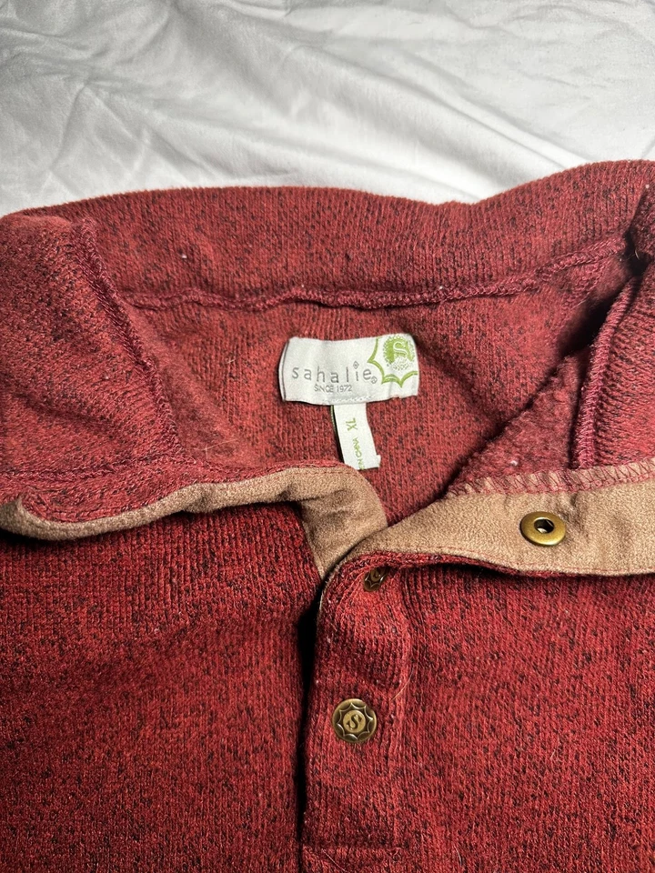 Suéter Pullover Sahalie Polar Para Mujer Talla XL Rojo Cabina a Presión Caminata Gorpcore Campamento Foto 2 de 4