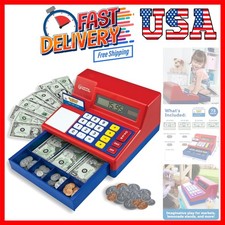 Pretend  Play Calculator Cash Register Toy - Gift for Kids, Toddler Toys, Pl...
