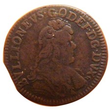 [#53631] Coin, FRENCH STATES, BOUILLON & SEDAN, Geoffrey Maurice, 2 Liards, 1683