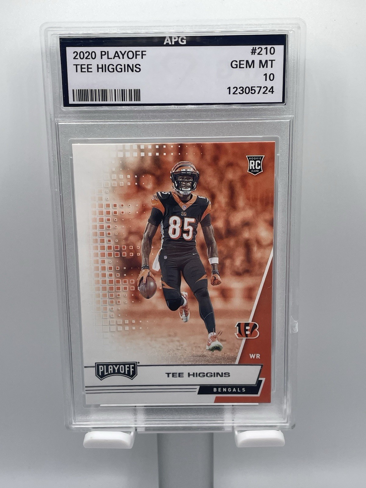 2020 Panini Playoff Tee Higgins RC #210 Cincinnati Bengals Graded Gem 10🔥🔥🔥