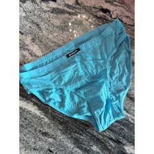 Papi Mens Briefs Turquoise Blue 100 Combed Cotton Low Rise Underwear Size XL