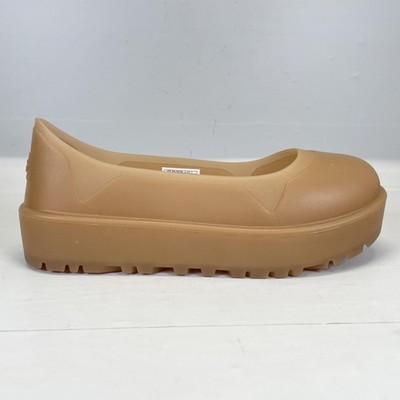 UGG Rubber Boot Guard Womens Size 5 Beige Waterproof Platform Slip On Galosh