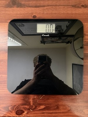 Escali Slim Glass Bathroom Scale- Digital Precision - Instant On - 400 Lbs