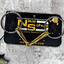 Neue Schule Demi Anky Snaffle Bit 5.25" Loose Ring 16mm Dressage Legal NEW