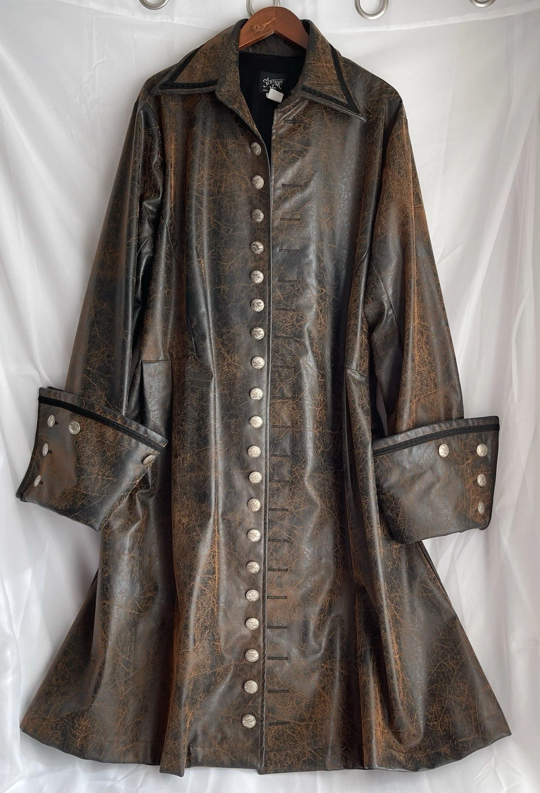 SHRINE HOLLYWOOD Pirate Renaissance Galleon Coat Men XXL Very Heavy Quality USA - product detail image 1
