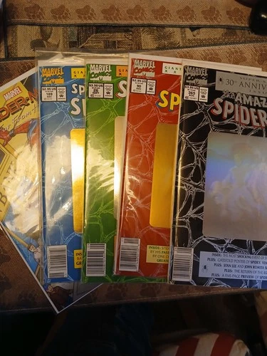 Amazing Spider-Man 30th Anniversary Hologram Covers -4Comic Set plus