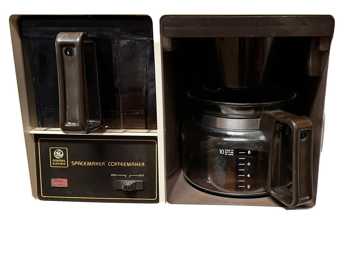 Retro Vintage GE Spacemaker 10 Cup Coffeemaker Cleaned - Warmer Works