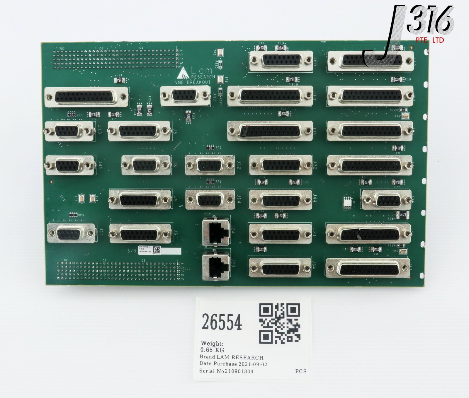 26554 LAM RESEARCH PCBM, VME BREAKOUT 810-800082-041