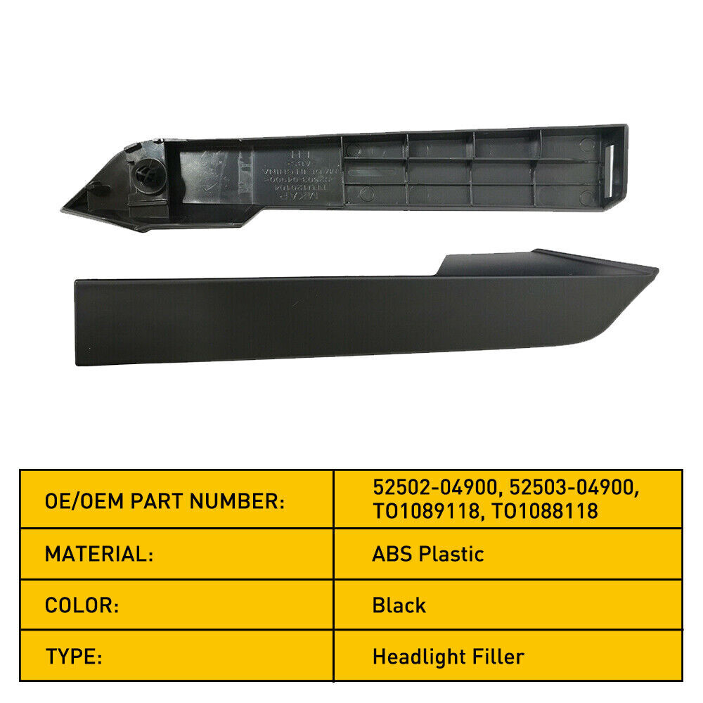 Oem Tacoma Headlights Front Grille Headlight Filler Trim Set For 2012-2015 Toyota Tacoma - Left & Right Panels 2013 Tacoma Grill Insert - Foto 8