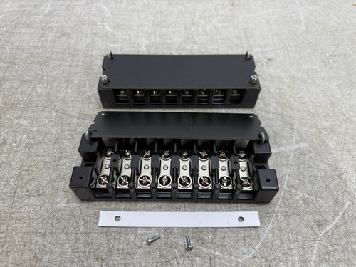 Marathon 1608STD H, Terminal Blocks w/ Cover, 600V 75A 8-Poles, Lot of 2 New - Picture 1 of 8