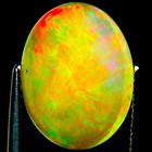 2.75 Ct Natural Ethiopian Cabochon Opal Gemstone Multi Color Oval Cut — photo 5