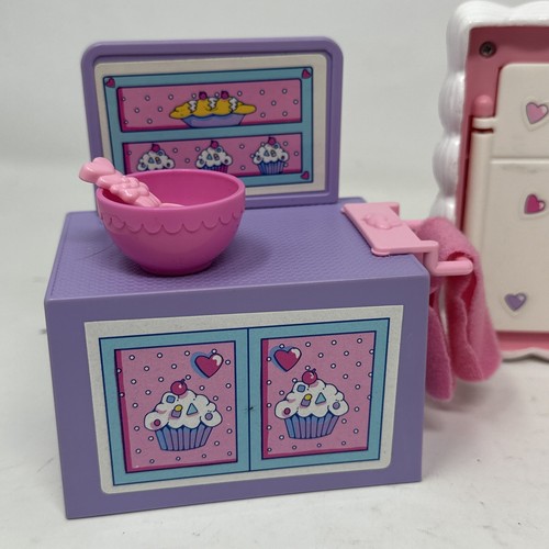 Juego de cocina vintage Kenner Cupcakes pastel helado 1991 con perro raro - Imagen 2 de 13