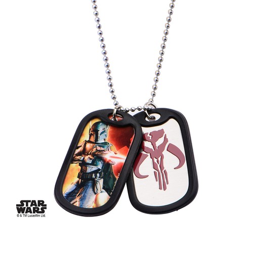 Dog tag Star Wars Boba fett Official Star wars Boba Fett double dog tag pendant - 第 1/2 張圖片