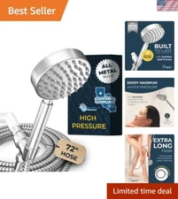 Transitional Handheld Shower Head in Brushed Nickel - Easy Install & Durable