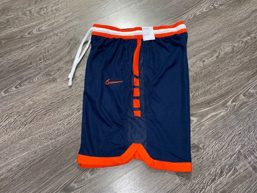 Nike Herren Dri-FIT Elite gestreifte Basketballshorts marineblau orange DD0563-420 Größe L - Bild 3 von 5