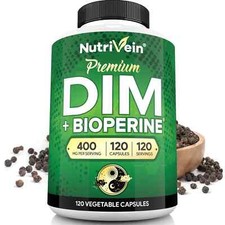 Nutrivein DIM Supplement 400mg - Menopause, PCOS, Estrogen Metabolism  Balance
