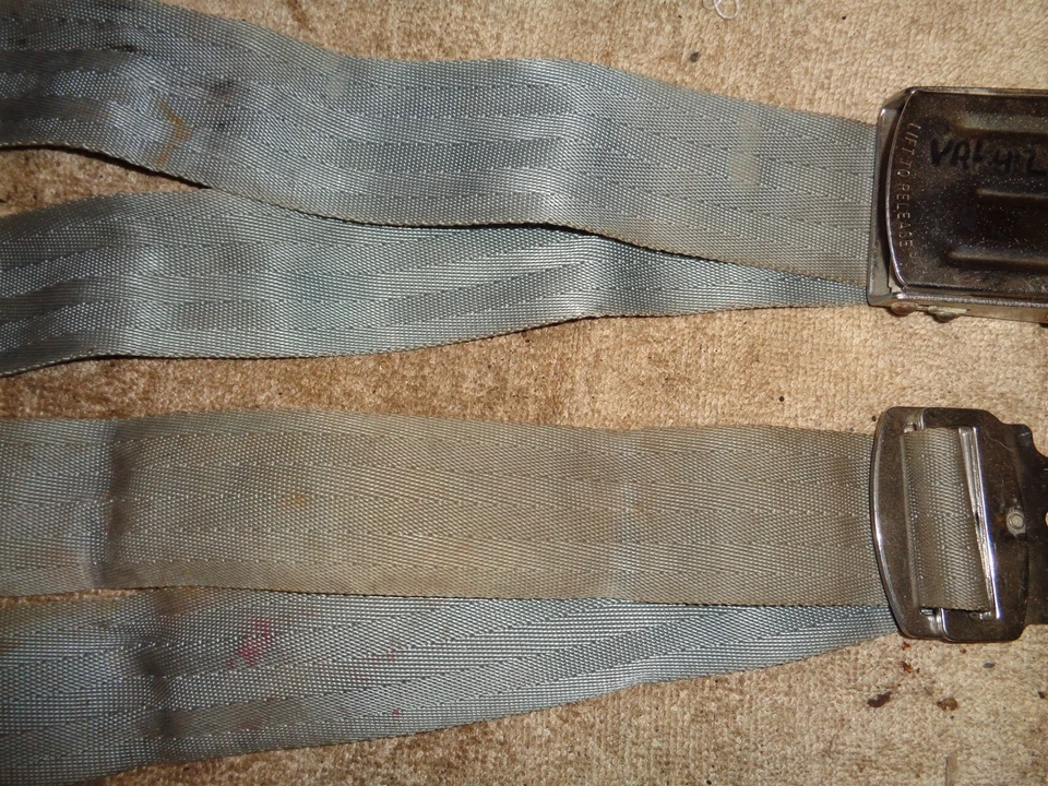 Cinturón de seguridad, vigas modelo 600-A. Plateado/azul, solo 1 asiento. Foto 2 de 4